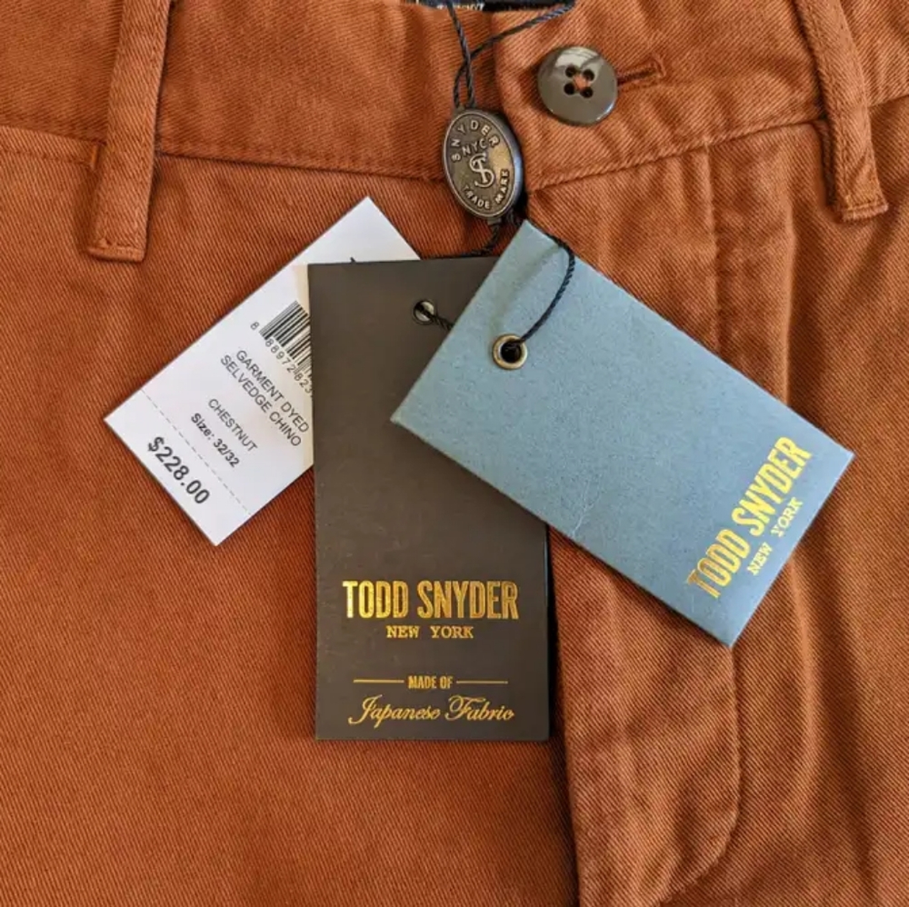 Selvedge Chino in Chestnut